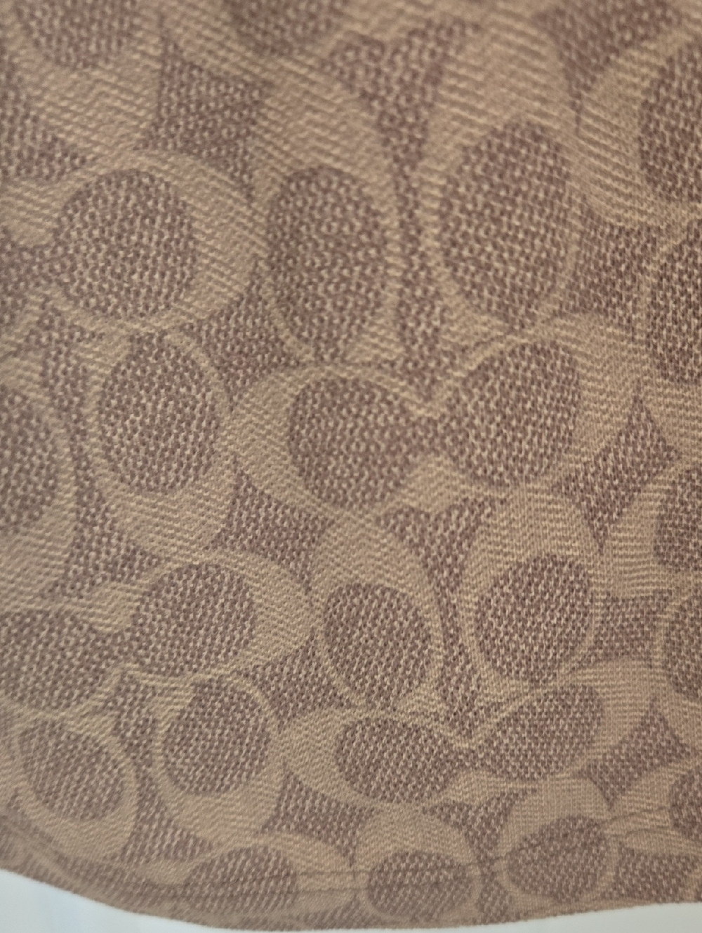 Coach  Tan/Brown Signature Logo Ringer Short Sleeve Top - Picture 2 of 5